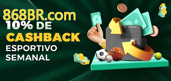 10% de bônus de cashback na 868BR.com